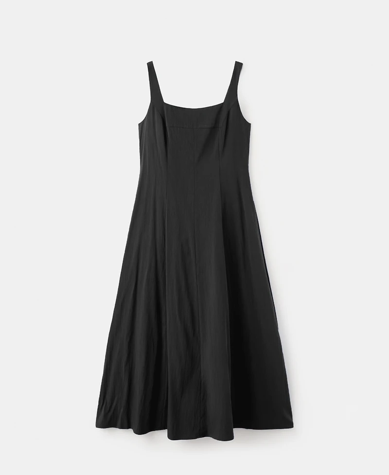 Mango Women's Crinkle-Effect A-Line Dress