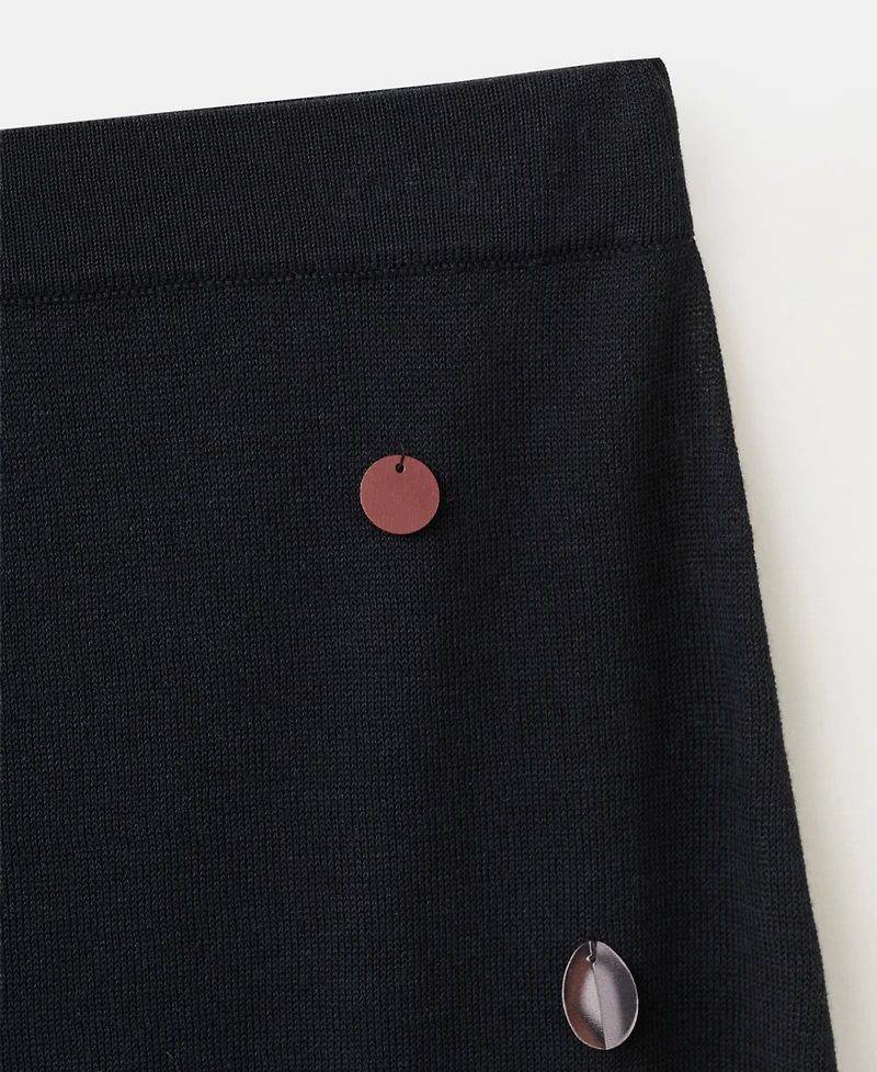 Mango Women's Fine-Knit Sequined Skirt