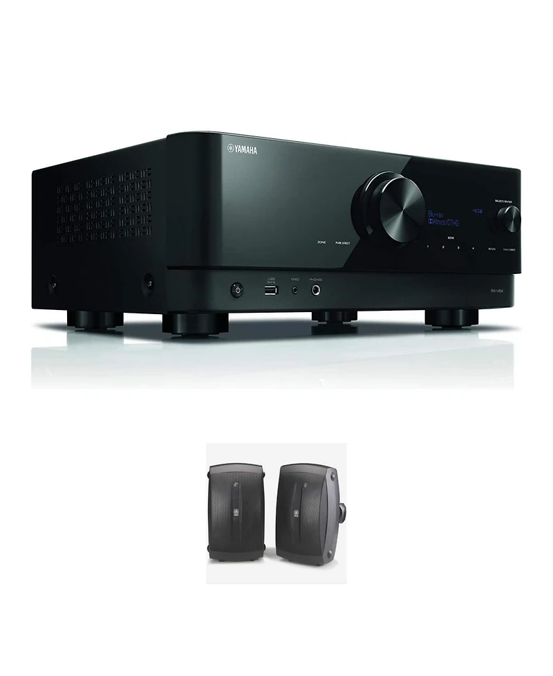 Yamaha Rx-V6A 7.2-Channel Av Receiver with Ns-AW350B Speakers