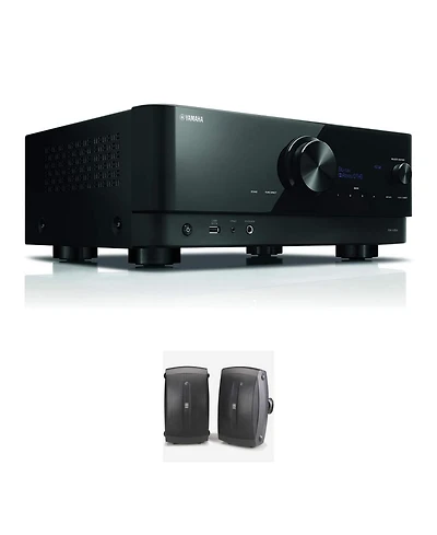Yamaha Rx-V6A 7.2-Channel Av Receiver with Ns-AW350B Speakers