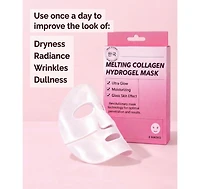 Lovery Korean Beauty Skincare Melting Collagen Hydrogel Face Mask Set, 3piece
