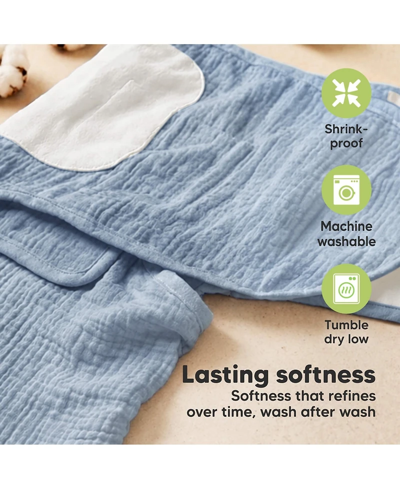 KeaBabies 3pk Lyra Muslin Swaddles for Newborns, 100% Cotton Baby Swaddle Sleep Sack 0-3 Months Girls, Boys