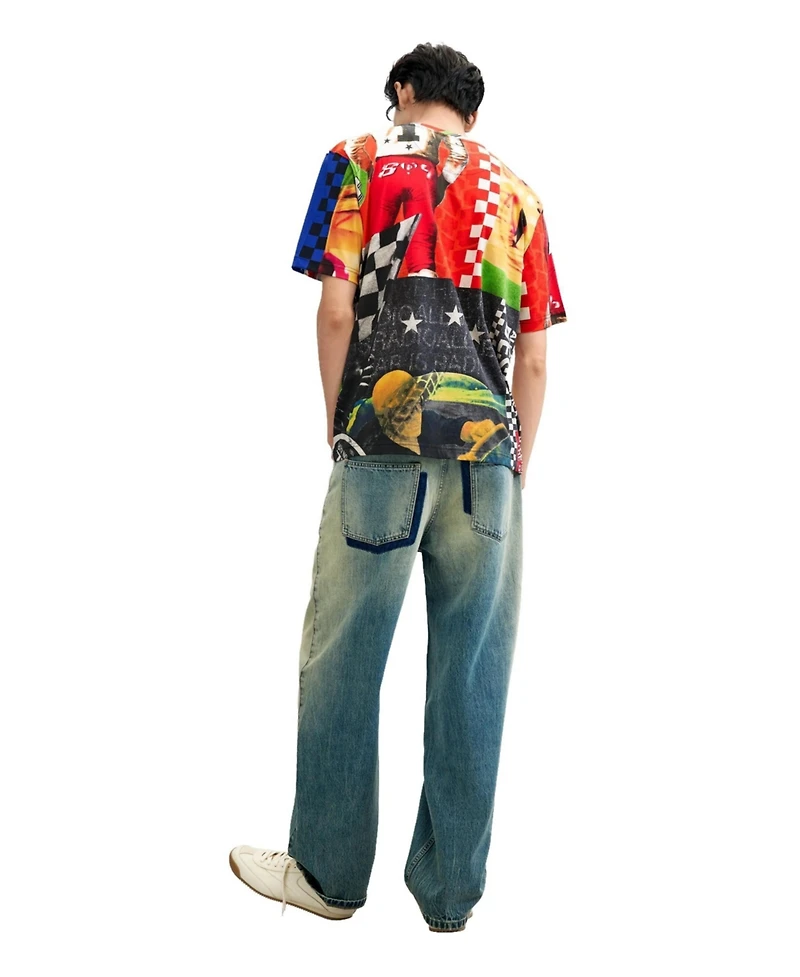 Desigual Men's Printed racing T-shirt