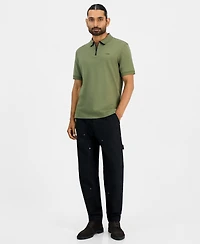 Hugo by Boss Men's Damolino Regular-Fit Quarter-Zip Polo Shirt