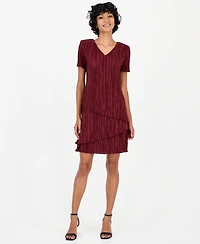 Connected Petite Jacquard Sheath Dress