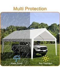 gaomon 10x20feet Heavy Duty Carport Canopy - Portable Garage with Uv Resistant and Waterproof Roof, Tarp Shelter for Cars, Trucks