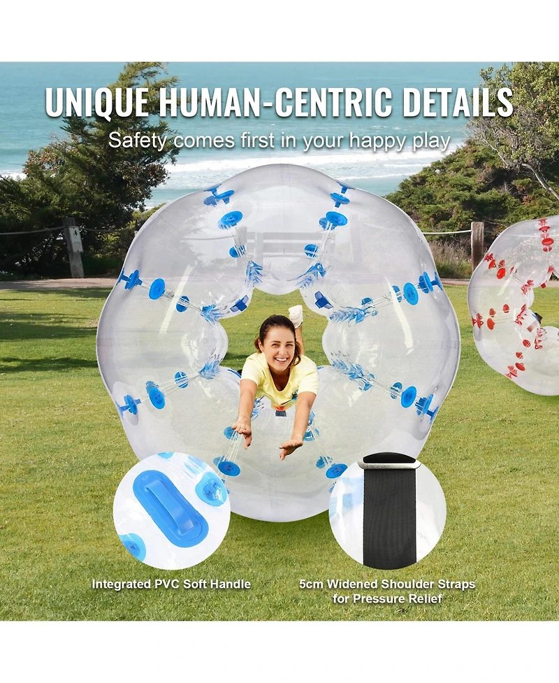 Vevor Inflatable Bumper Balls 2-Pack Sumo Zorb Balls for Teens and Adults