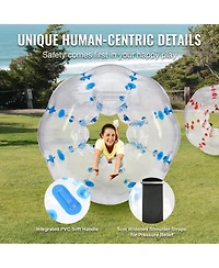 Vevor Inflatable Bumper Balls 2-Pack Sumo Zorb Balls for Teens and Adults