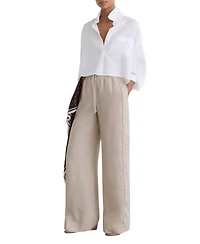 Reiss Women's Riley Lightweight Wide-Leg Pants