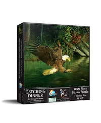 SunsOut Catching Dinner 1000 Piece Jigsaw Puzzle, Ages 15+