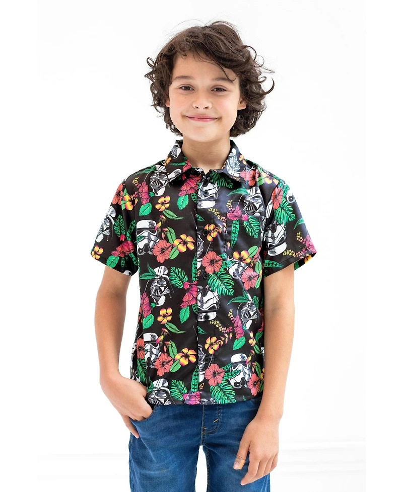 Star Wars Toddler Boy's (2T-5T) Hawaiian Button Down Shirt