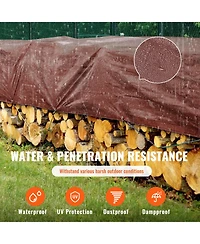 Vevor Tarp Waterproof Tarpaulin 20 x 40 ft 16Mil Plastic Poly Tear Uv Resistant