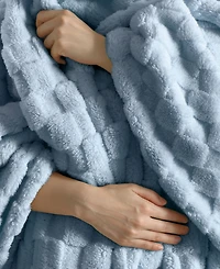 Sanctuary Jacquard Sherpa Soft Blanket, Twin