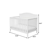 Graco Paris 4-in-1 Convertible Crib (White) – Greenguard Gold Certified