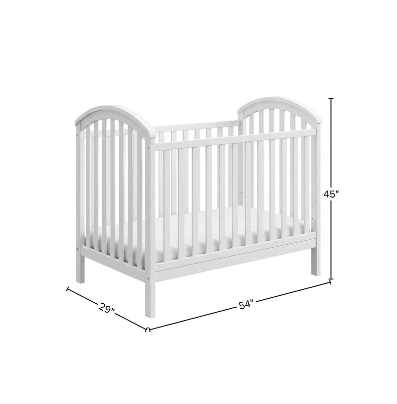 Graco Olivia 3-in-1 Convertible Crib (White) –Gold Certified
