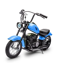 homfan 45.2 x 23.1 29.6 Inch Kids Electric Ride On Motorcycle, 24V Battery Powered Sport Bike with 18 Mph Speed for Outdoor Riding Fun