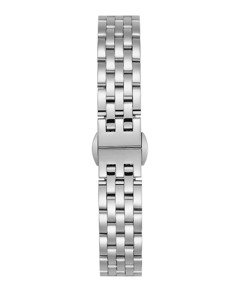 Adornia Women's Silver Paris White Face Watch