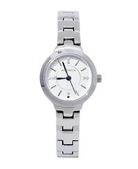 Adornia Women's Silver Florence White Face Watch