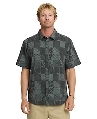Quiksilver Men's Earth Geo Classic Stretch Ultraviolet Protection Factor Shirt
