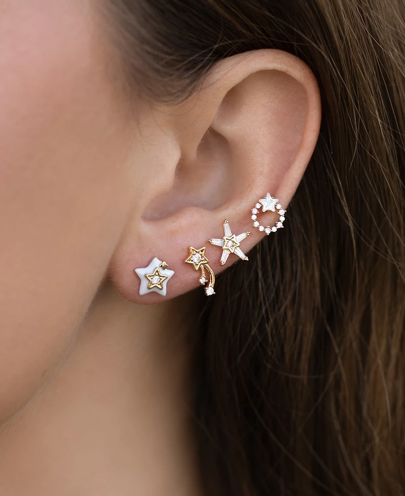 Girls Crew Crystal Twinkle Twinkle Stud Earrings Set