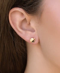 Girls Crew Crystal Premium Caviar Stud Earrings
