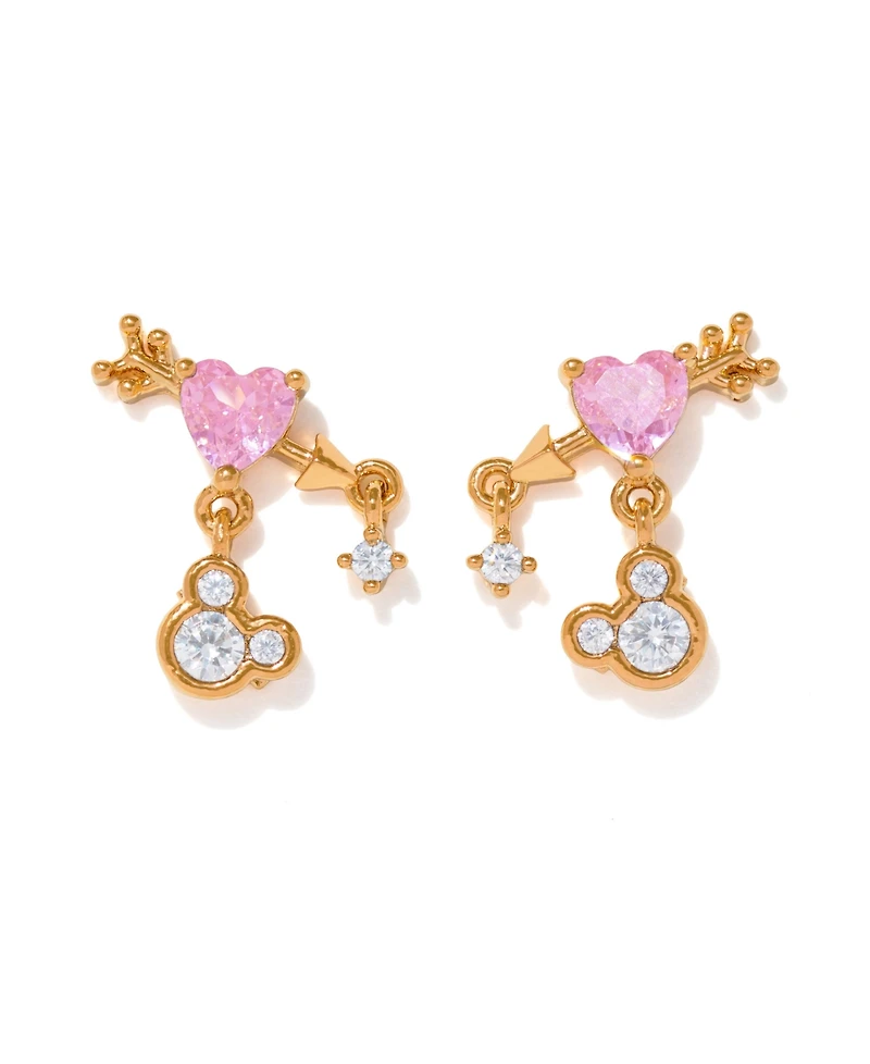 Girls Crew Crystal Disney Heartstruck Mickey Mouse Dangle Earrings