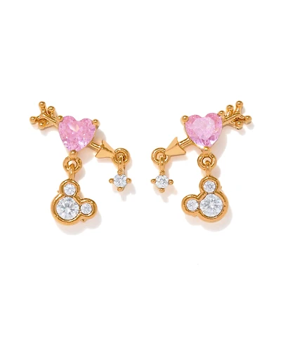 Girls Crew Crystal Disney Heartstruck Mickey Mouse Dangle Earrings