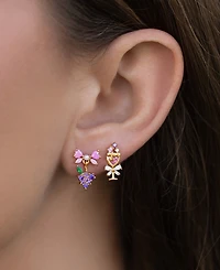 Girls Crew Crystal Rose All Day Stud Earrings Set