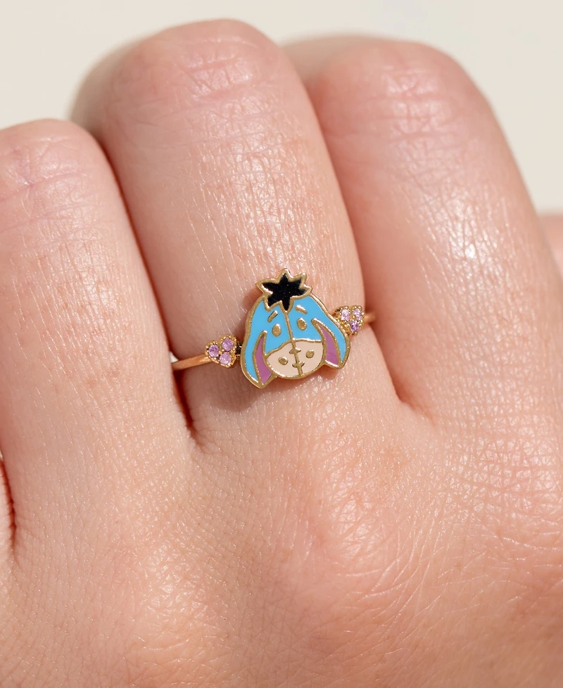 Girls Crew Gold-Plated Crystal Disney Eeyore Ring