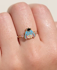 Girls Crew Gold-Plated Crystal Disney Eeyore Ring