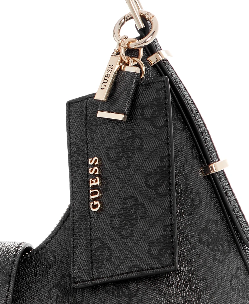 Guess Yvonne Logo Medium Hobo Handbag