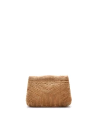 Pre-Owned Saint Laurent Small Loulou Shoulder Bag Matelasse Chevron Suede