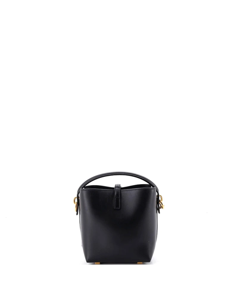 Pre-Owned Saint Laurent Mini Le 37 Bucket Bag Leather