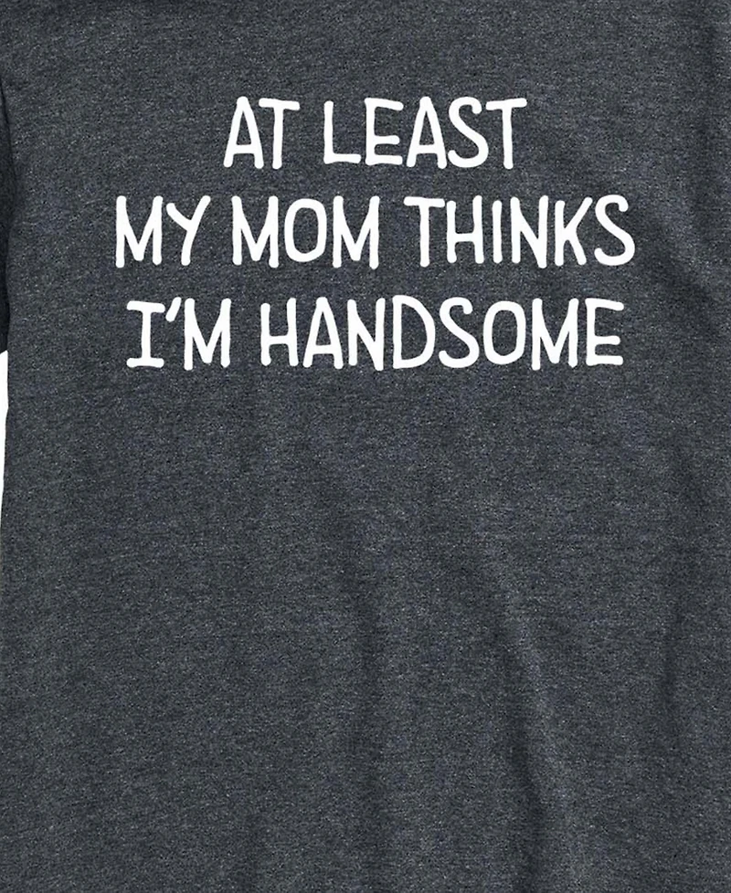 Airwaves Men's My Mom Thinks Im Handsome Short-Sleeve Graphic T-Shirt