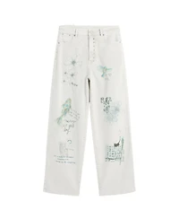 Desigual Women's Long Printed Jeans