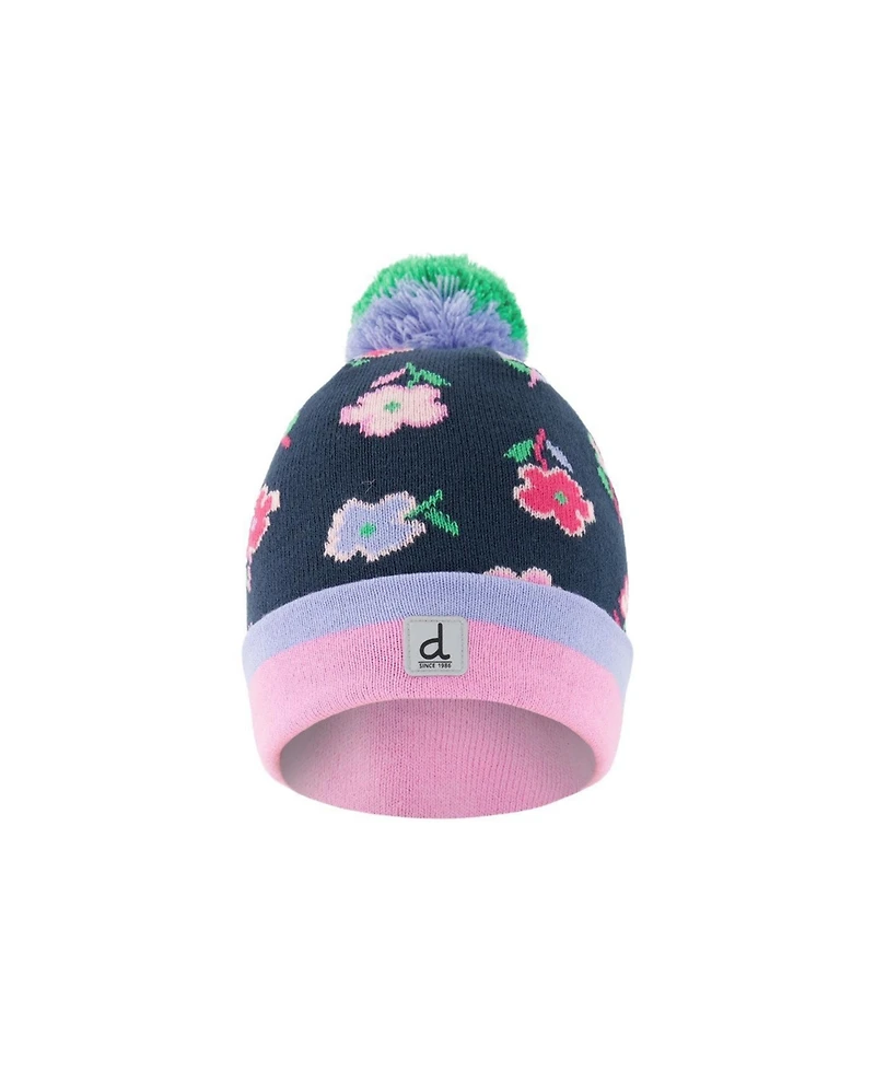 Deux par Little and Big Girl (3-14) Pompom with Winter Knit Hat