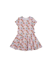 Deux par Deux Girls' (6-12) Short Sleeve Jersey Dress