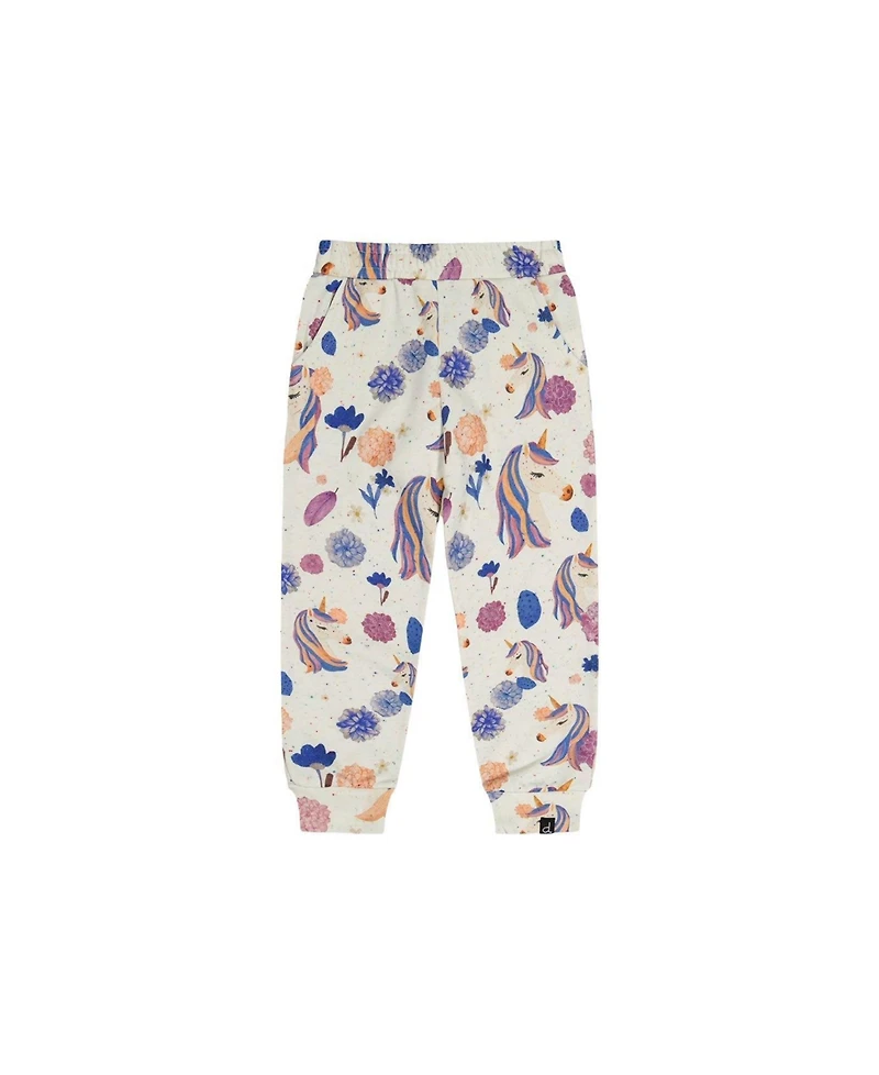 Deux par Kids & Baby Toddler Girl 2T-5T Sweatpants Unicorn Print