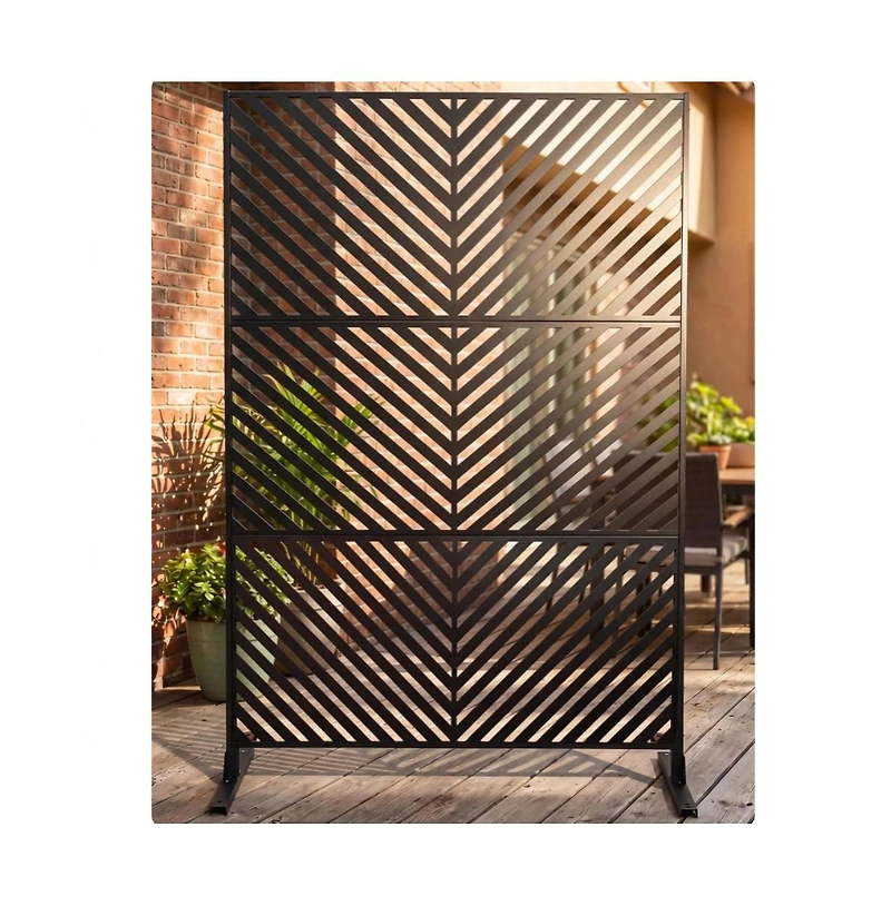 gaomon 3 Panel Room Divider Screen with Storage Shelves and Rolling Wheels