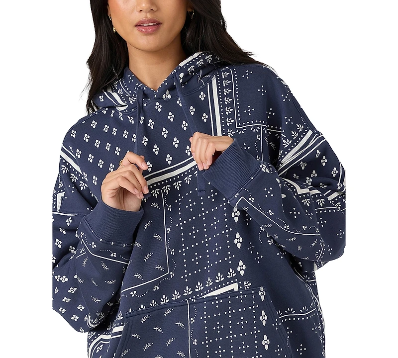 O'Neill Women's Oversized Printed Hooded Sweatshirt