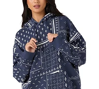 O'Neill Women's Oversized Printed Hooded Sweatshirt