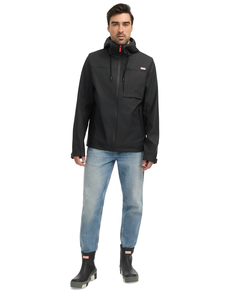 Hunter Men's Mill 2.0 Rubberized Water-Repellent Rain Jacket