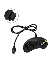 ECHTPeak 2-peaces Game Controller, 6-Button Arcade Pad, Ergonomic Design Game Controller, For Sega Genesis