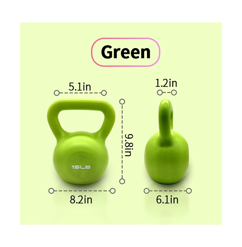 Zeny Kettlebell Set, Strength Training Kettlebells Weight Set for Women, Vinyl Coated Kettle Bell Home Gym Workout Lifting Equipment