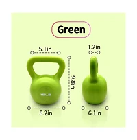 Zeny Kettlebell Set, Strength Training Kettlebells Weight Set for Women, Vinyl Coated Kettle Bell Home Gym Workout Lifting Equipment
