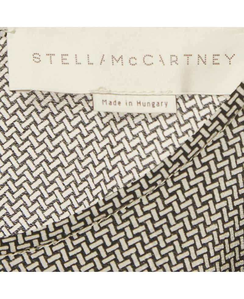 Pre-Owned Stella Mccartney Women's Geometric Print Silk Blouse