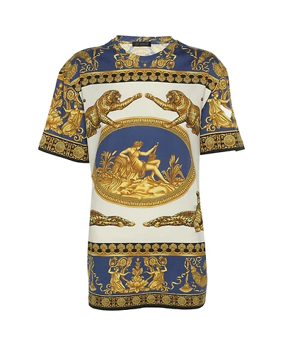 Pre-Owned Versace Women's Baroque Panther Print Jersey T-Shirt