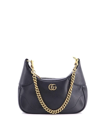 Pre-Owned Gucci Small Aphrodite Zip Shoulder Bag Leather