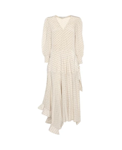 Pre-Owned Stella Mccartney Women's Logo Print Marley Midi Dress