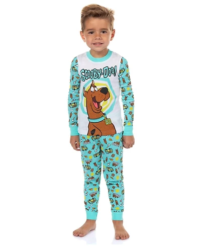 Scooby-Doo Boy's (2T-5T) Pajamas Toddler Character 2-Piece Tight Fit Long-Sleeve Pajama Pant Sleep Set